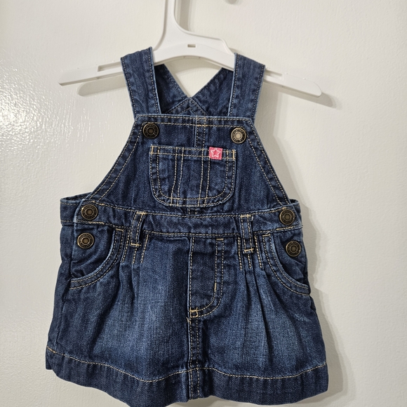 Carter's Other - Carter's Girls 3 Month Dress Overalls Dark Blue Denim